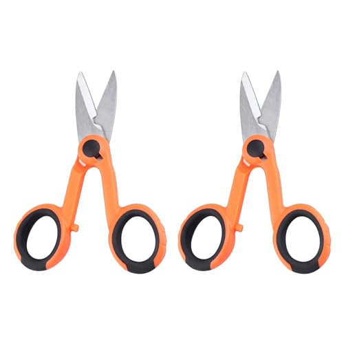 Xunsomten-1pcs Optic Fiber Cable Cutting Shears, Fiber Electrician Scissors are Used for Cutting Optical Fibers, Insulation and Flexible Cables