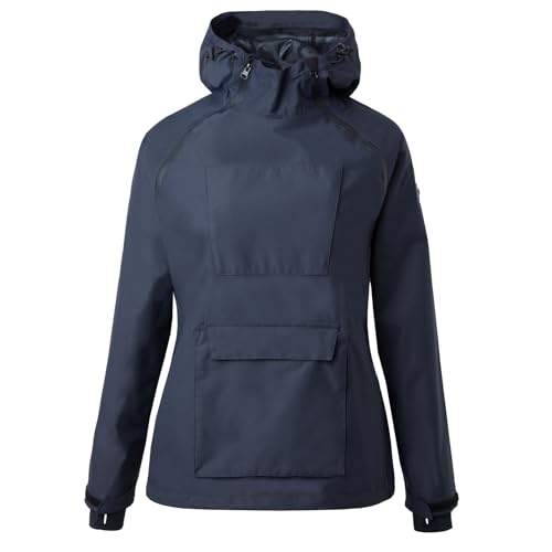 Chubasquero Horze Ayla chaqueta impermeable mujer con cremallera y capucha