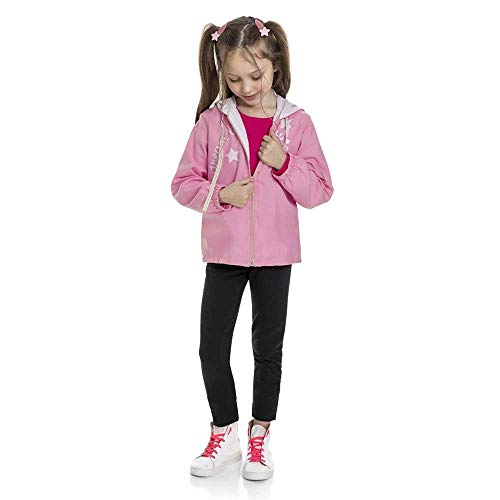 Jaqueta Infantil Capuz Unicórnio Rosa Marlan-10