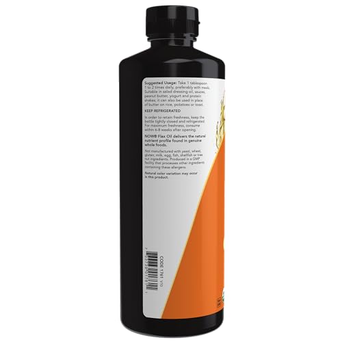 Now Foods 1761 Supplements, Certified Organic Flax Seed Oil Liquid thumb #2