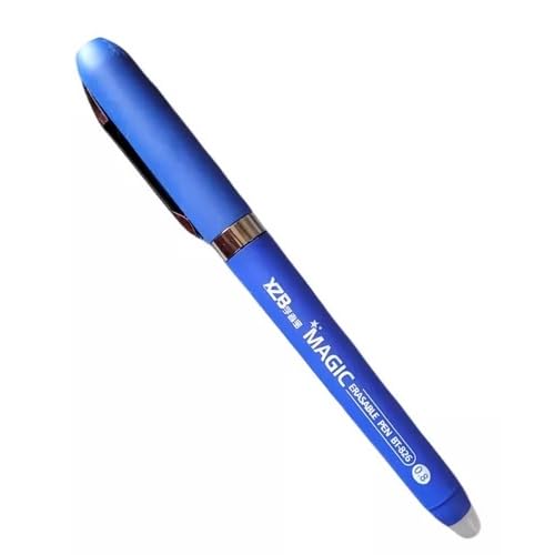 Kit 2 Caneta Apagável Mágica Xzb Esferográfica 0.8 Preto e Azul