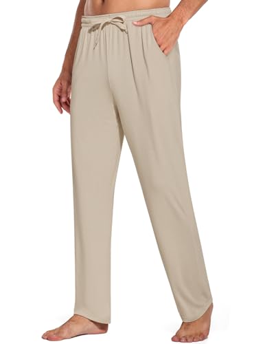 COOFANDY Mens Lightweight Sweatpants Relaxed Fit Yoga Pants Straight Leg Jogger Lounge Pants