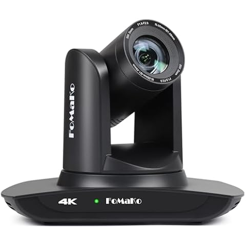 FoMaKo 4K PTZ Camera HDMI AI Auto-Tracking PTZ Camera 4K 20X Optical Zoom, USB3.0 LAN HDMI PTZ Camera 4K for Church Worship Education Conference Events, K20UH Cover
