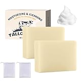 Beef Tallow Soap, 2 Stück Rindertalg Kernseife, Hautpflege Seife Stück Naturkosmetik...