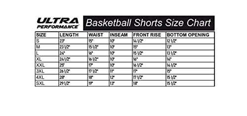 Ultra Performance 5 Pack Mens Shorts, Athletic Gym Shorts Workout Basketball Shorts For Men, X-Large #TOP6