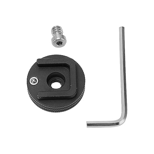 Vikye Camera Cage Anti-fall Cold Shoe Mount Adapter, Aluminum Alloy Expandable, 1/4