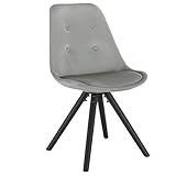 KOMFORT IM FOKUS: Mit einer leicht geschwungenen Rückenlehne ist dieser Polsterstuhl ergonomisch geformt, um Ihren Rücken optimal zu unterstützen. Die Sitzfläche mit langlebiger PP-Struktur ist mit weichem Samt bezogen und mit hochdichtem Schaumstoff gefüllt, der Ihre Müdigkeit effektiv lindert und Ihrem Körper Komfort bietet.