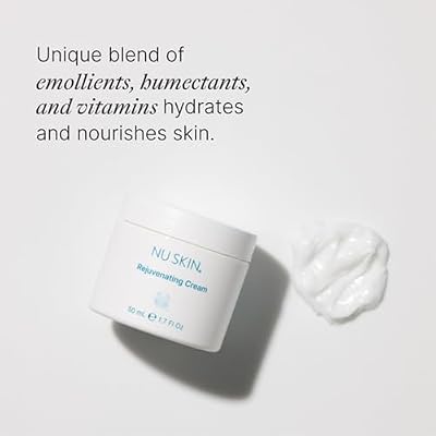 Nu Skin Rejuvenating Cream | Expertly Formulated Moisturizer for Dry Skin, Infused with Hyaluronic Acid, Nourishing Vitamins, and Unique Moisture-Binding Technology | 1.7 Fl Oz | 1 Pack