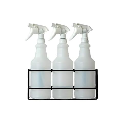 TCD Parts Spray Bottle Storage Rack - Mountable - Holds 3 Bottles - Heavy Duty Cover