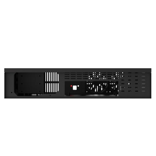 Chasis Rack 2U Micro ATX compacto con USB frontal y soporte para cuatro discos 7