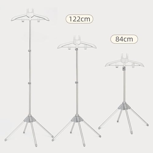 Perchero para planchar plegable de metal para espacios pequeños 6