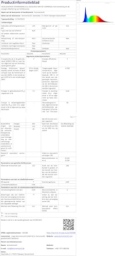 Brennenstuhl LED Arbeitsleuchte WL 550 (570lm, IP65, 6500K, 12x SMD-LEDs, LED Arbeitsleuchte mit 5m Kabel)