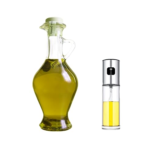 NIKKIER Pulverizador de aceite para cocinar, pulverizador de aceite de oliva de 100 ml, pulverizador de aceite para freidora de aire, ensalada, barbacoa, asar