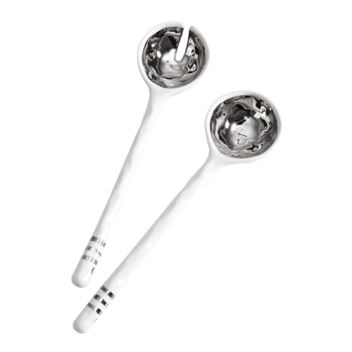 Pampa Bay Accessories Porcelain Salad Server Set Silver by Pampa Bay - Image 3