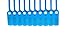 Security Plastic Seal SE - Pull Tight, Blue Color, 500 pcs. 16 in. / 400 mm