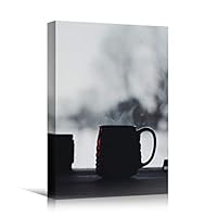 Canvas Wall Art Tea Preparation Coffee Drinks Kitchen Multicolor Photography Rustic Urban - 12x18 inches