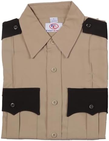 First Class 100% Polyester Two Tone Men's Uniform Shirt