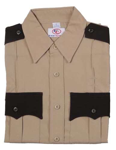 First Class 100% Polyester Two Tone Men's Uniform Shirt