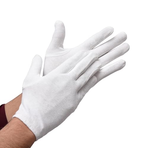 Kuber Industries Hand Gloves | 2 Pair | Cotton Half Gloves | Sun Dust Protection Gloves for Men & Woman | Cloth Gloves For Driving, Biking, Cycling | Pollution Hand Gloves | White 2 31P9XwJ1TTL
