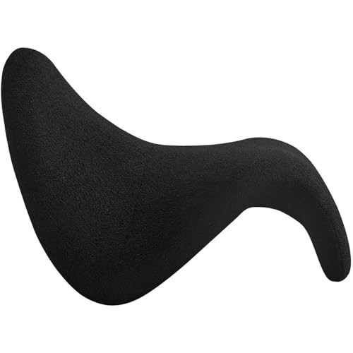 Sillón Curvo Piel Sintética Negro miniatura 6