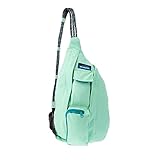 KAVU Mini Rope Bag Cotton Crossbody Sling, Seafoam