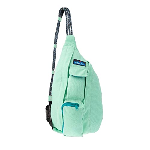 KAVU Mini Rope Bag Cotton Crossbody Sling, Seafoam