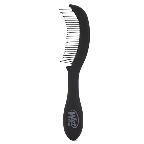 Wet Brush Men's Detangling Comb, Black, Wide Tooth Comb for Dry & Wet Hair, Ultra-Soft IntelliFlex Bristles, Men's Detangler, All Lengths, Everyday Hair Care Routine - image 1