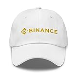 CreativeTees4You =Binance Cryptocurrency Exchange Crypto Embroidered Dad Hat Adjustable Cotton Cap White