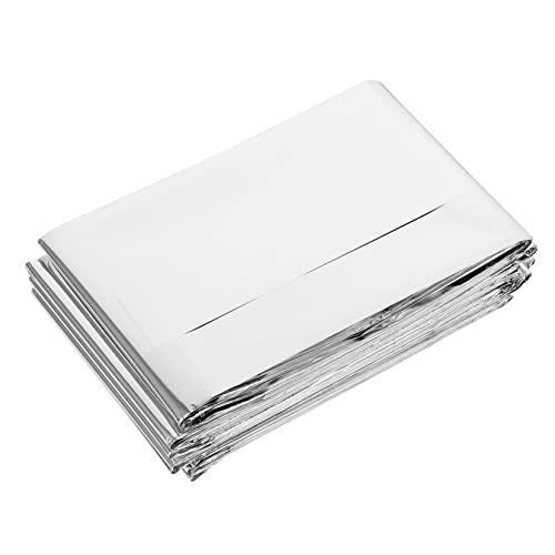ARTSEWPLY 1pc Emergency Blanket Double Sided Aluminum Foil Outdoor Insulation Blanket Compact for Aid and Outdoor Activities Retains Body Heat Lightweight and Portable