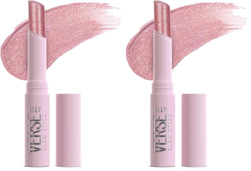 Image of Swiss Beauty Jelly Verse Eyeshadow Glow Stick | Rich Colour Payoff | Crease-Proof | Sparkling Shine | 6 Stellar Shades | Shade- 2. Bronzed Eclipse, 3g (Pack of 2)