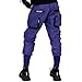 Fabric of the Universe Techwear Fashion Cargo Jogger Pants (Purple CG-Type 11R, Small)