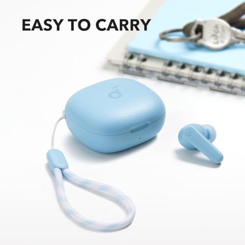 undefined Soundcore by Anker P20i True Wireless Earbuds, 10mm Drivers with Big Bass, Bluetooth 5.3, 30H Long Playtime, Water-Resistant, 2 Mics for AI Clear Calls, 22 Preset EQs, Customization (Light Blue) の商品画像 4