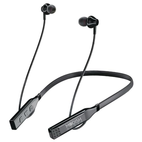 Image of IMON3 Powerbeat Blueooth Earphones with 20 Hr Playtime | Clear Calling Mic | Low Latency Rate Headphones | 10 mm Extra Bass Drivers Neckband Wireless Earphones (Black) (IMON 3)