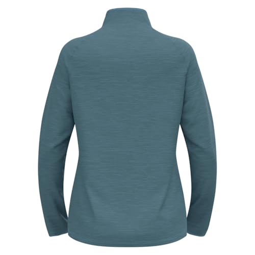 Odlo Laufshirt Damen Langarm Essential Thermal I Sport Shirt I Sport Oberteil I Midlayer I Fitness Shirt