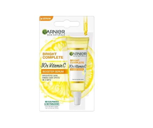 Image of Garnier Bright Complete Vitamin C Booster Serum - 7ml | Dark Spot Reduction, Brightening & Radiance Boosting Face Serum (SET OF 1)
