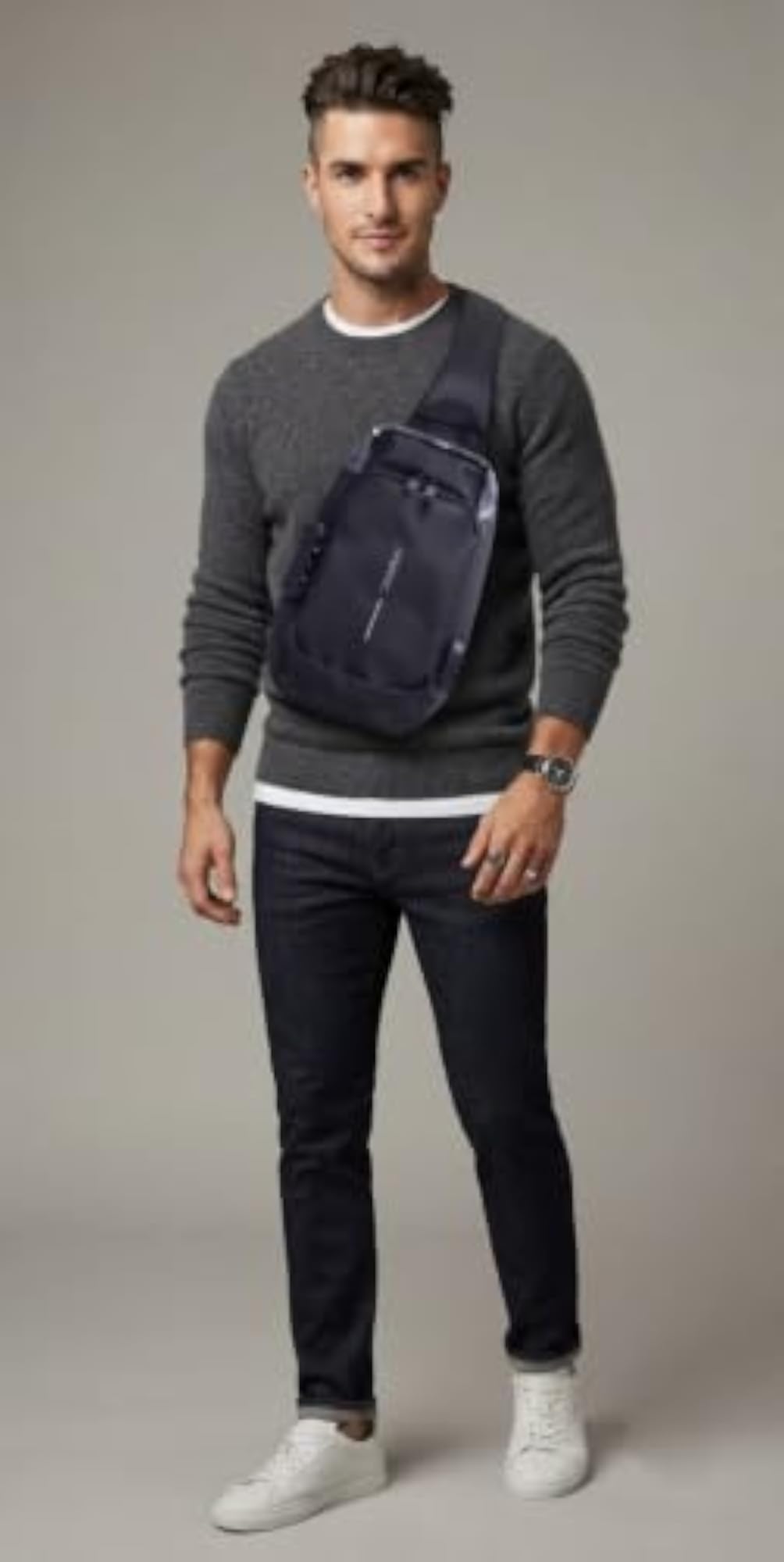 Anti-Theft USB Sling Chest Bag for Men & Women
