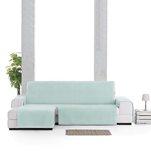 Housse de canapé en L Oriente protège angle gauche usé 290 cm bleu - 4