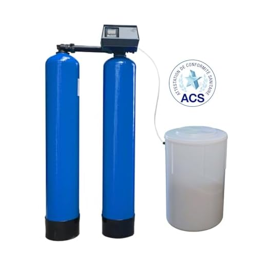 Adoucisseur d'eau duplex 2x75L fleck 9100