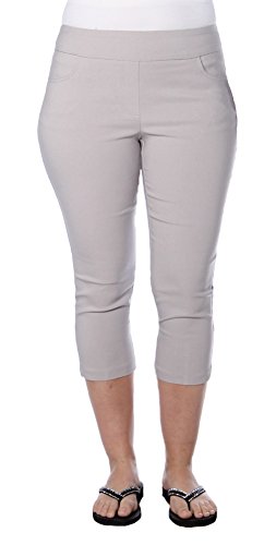 Tribal Women's Flatten It Pull-on Capri W/Back Details