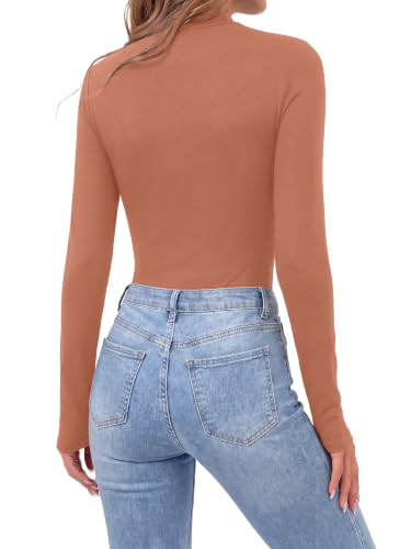 Image of OPOIPIN Women's Long Sleeve Basic Bodysuit