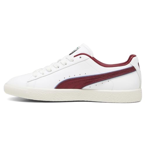 PUMA Mens Clyde Varsity Lace Up Sneakers Shoes Casual - Red3