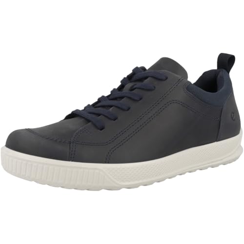 ECCO Byway Navy Nubuck Mens Comfort Shoes 501664-02038 - Image 3