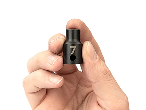 Image of TEKTON 3 /8 Inch Drive x 7 mm Shallow 6-Point Impact Socket | SID12107