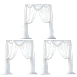 yeeplant Tela de cortina de arco de boda, 31.5 x 315 pulgadas, cortinas...