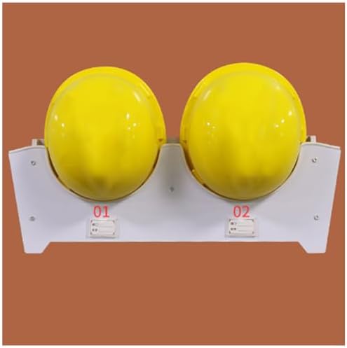 Wall-Mounted Hard Hat Holder - Multifunctional Helmet Rack for Safety Gear, Construction Hats, Caps & Fire Helmets - Garage Organizer & Storage Solution