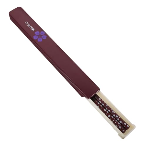 PEPLAYTAL 1 Juego Caja de de palillos estilo chino. suministros para la cena palillos caseros palillos compactos accesorios de cena palillos delicados abdominales rojo