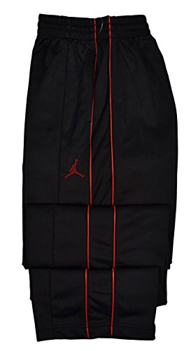 Jordan Big Boys Jumpman Basketball Pants (M (10-12 YRS), Black/Red)