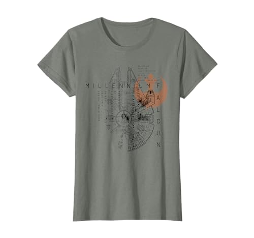 Star Wars Schéma Faucon Millenium T-Shirt