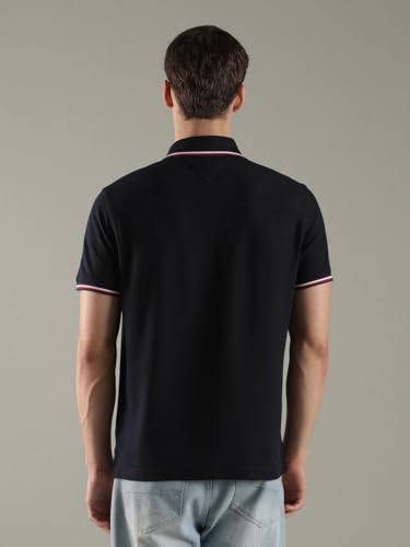 Image of Tommy Hilfiger Men Polo Cotton Regular Fit Shirt