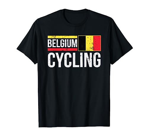 Belgium Cycling Cyclist Bike Racing Flag T-Shirt
